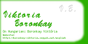 viktoria boronkay business card